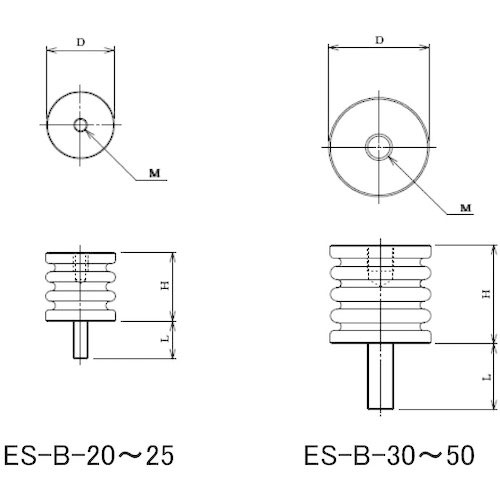 カメダ　ＥＳスペーサー　難燃性　ボルト・ナットタイプ＿