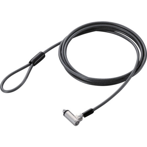 エレコム　セキュリティワイヤー　シリンダー錠　シリンダーサイズ直径１１ｍｍ＿