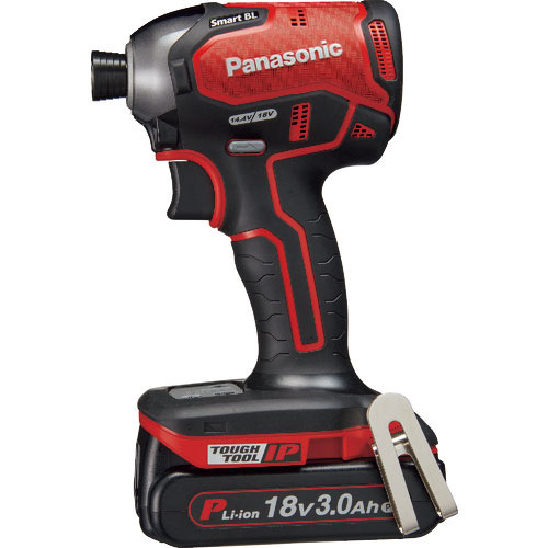 Ｐａｎａｓｏｎｉｃ　デュアル　インパクトドライバー　１８Ｖ　３．０Ａｈセット　赤＿