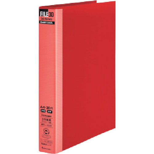 マルマン　Ａ４　ファイル３０　ダブロック３０ｍｍ　レッド＿