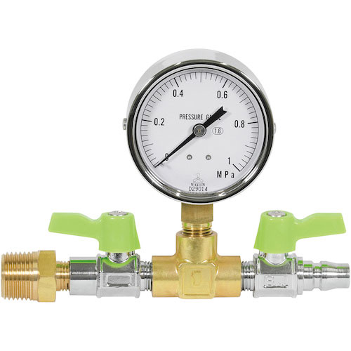 アサダ　圧力計ユニット１．０ＭＰａ　エアーテストコンプレッサ用＿