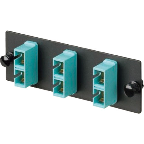 パンドウイット　光ファイバー　ＳＣアダプタパネル　デュプレックス　６芯　ＯＭ４　１個入り　ＦＡＰ３Ｗ＿