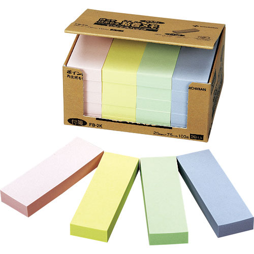 ニチバン　ふせん　ポイントメモＦＢ－２Ｋ　２５ｍｍＸ７５ｍｍ＿