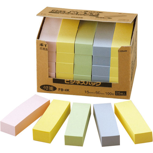 ニチバン　ふせん　ポイントメモＦＢ－４Ｋ　１５ｍｍＸ５０ｍｍ＿