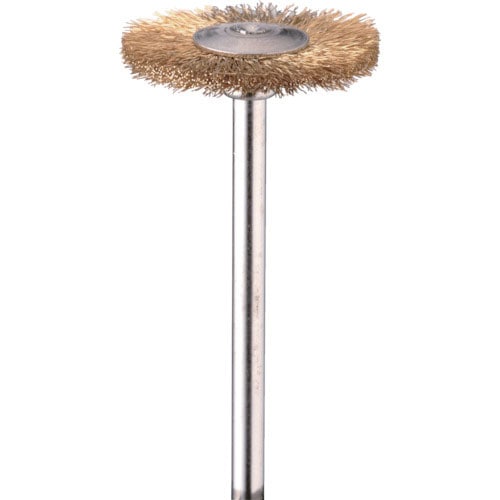 ミニモ　金属ブラシ　ホイール　真鍮　φ１０　（１０本入）＿