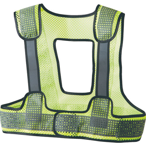 スリーライク　フルハーネス対応ベンチレーション反射ベストＳＰＩＤＥＲ３００／蛍光イエローＸガラスビー＿