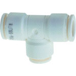 チヨダ　チューブ継手　ファイブ異径ユニオンティ　白１０ｍｍ×８ｍｍ（２箇所）＿