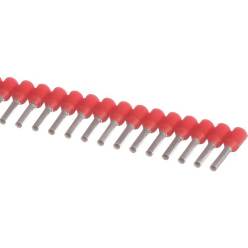 パンドウイット　ＣＴ－１０００用絶縁付きフェルール端子　赤　５００個入り　ＦＳＤ７７－８－ＤＳＬ２＿