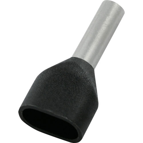 ＴＲＵＳＣＯ　フェルール圧着端子　絶縁スリーブ付き　ツインタイプ　１．５－８　１００個入＿