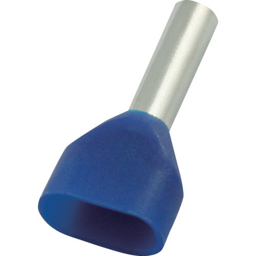 ＴＲＵＳＣＯ　フェルール圧着端子　絶縁スリーブ付き　ツインタイプ　２．５－１０　１００個入＿