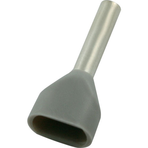 ＴＲＵＳＣＯ　フェルール圧着端子　絶縁スリーブ付き　ツインタイプ　０．７５－８　１００個入＿