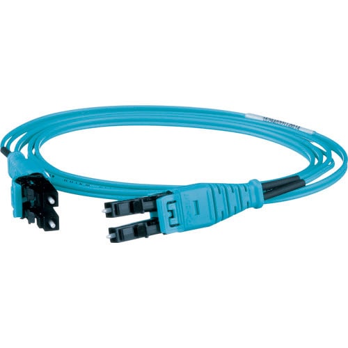 パンドウイット　プッシュブル式ＬＣデュプレックス光ファイバーパッチコード　ライザー　ＯＭ３　１ｍ　１＿