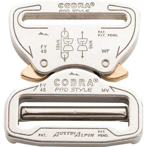 ＡＬＰＩＮ　ＣＯＢＲＡオリジナル　強力バックル　４５ＭＭ　シルバー＿