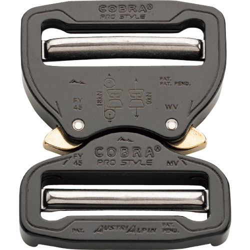 ＡＬＰＩＮ　ＣＯＢＲＡオリジナル　強力バックル　４５ＭＭ　ブラック　ＶＶ＿