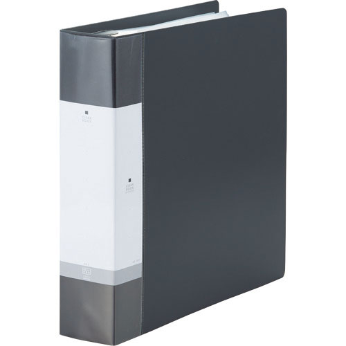 リヒト　交換式クリヤーブック５６枚　黒＿