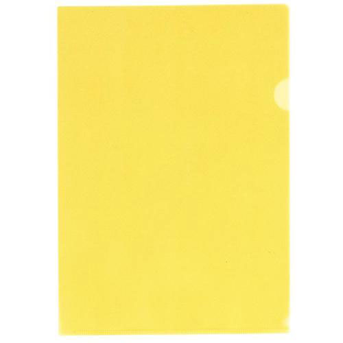 リヒト　クリヤーホルダー＜１００枚パック＞　イエロー　Ａ４＿