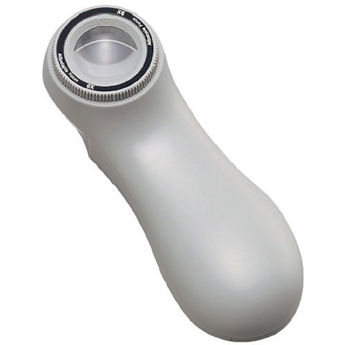 池田レンズ　ライト付スケールルーペ８倍＿