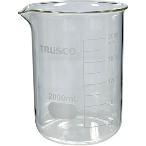 ＴＲＵＳＣＯ　ガラスビーカー　２０００ｍｌ＿
