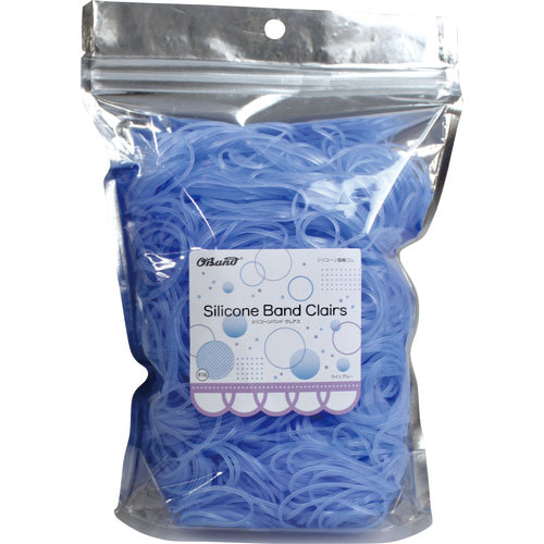 オーバンド　シリコーンバンド　クレアス　＃１６　３００ｇ袋　ライトブルー＿