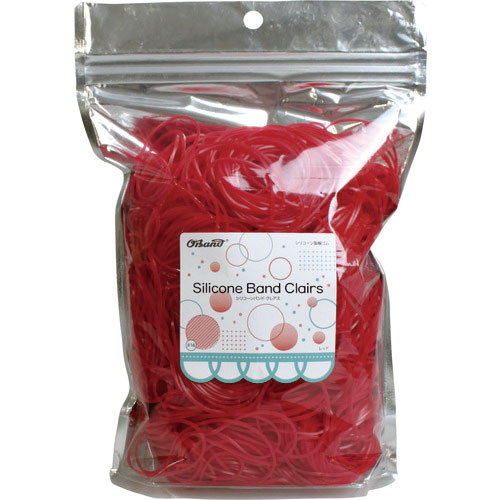 オーバンド　シリコーンバンド　クレアス　＃１６　３００ｇ袋　レッド＿