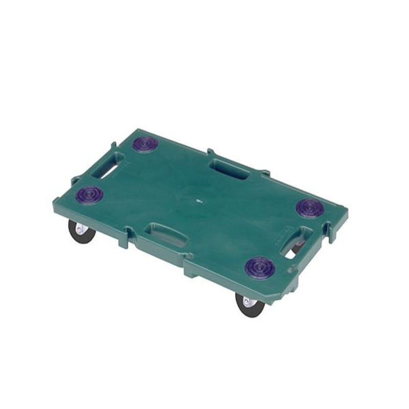 ＹＡＺＡＫＩ　ＹＡＺＡＫＩ　連結型樹脂製平台車　”ミニポリトラー”　グリーン＿