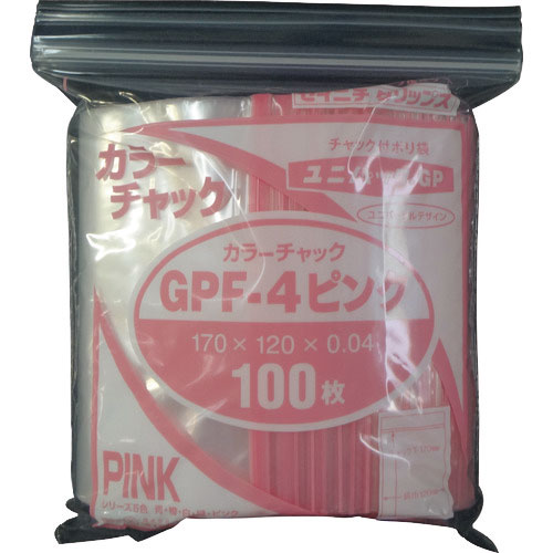 セイニチ　ユニパック　ＧＰ　Ｆ‐４　カラーチャック　ピンク＿