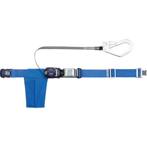 ＴＲＵＳＣＯ　巻取式　胴ベルト型墜落制止用器具　ワンタッチバックル　幅５０ｍｍＸ長さ１２００ｍｍ　ブルー＿