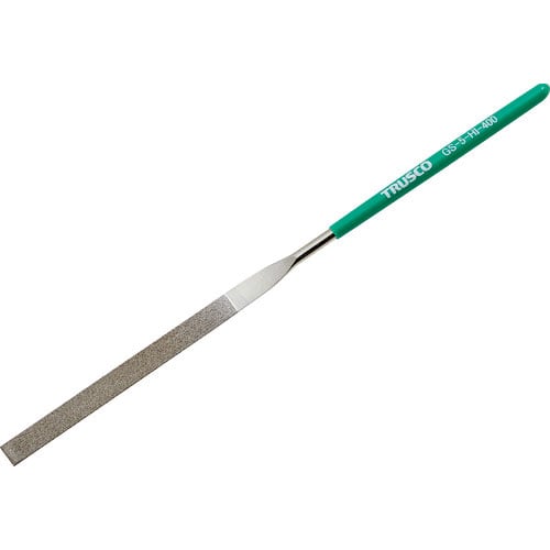 ＴＲＵＳＣＯ　ダイヤモンドヤスリ　精密用＃４００　平　１本入　全長１４０ｍｍ（１０本組サイズ）＿