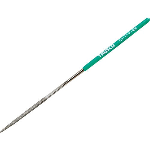 ＴＲＵＳＣＯ　ダイヤモンドヤスリ　精密用＃４００　角　１本入　全長１４０ｍｍ（１２本組サイズ）＿