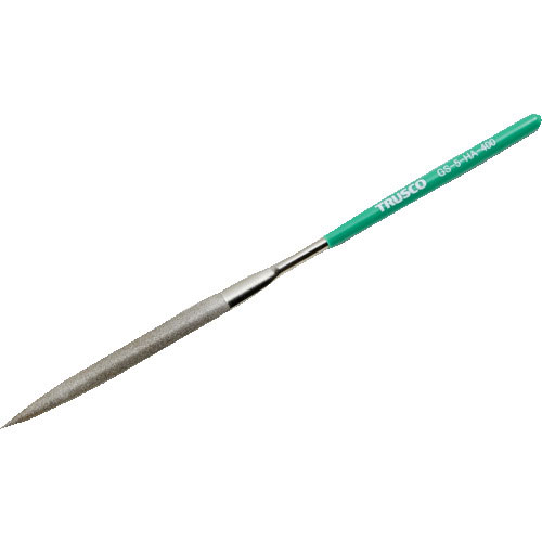 ＴＲＵＳＣＯ　ダイヤモンドヤスリ　精密用＃４００　半丸　１本入　全長２００ｍｍ（５本組サイズ）＿