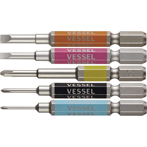 ベッセル　剛彩ビット　５本組（片頭　アソート）　Ｎｏ．ＧＳ５Ｐ－０３＿