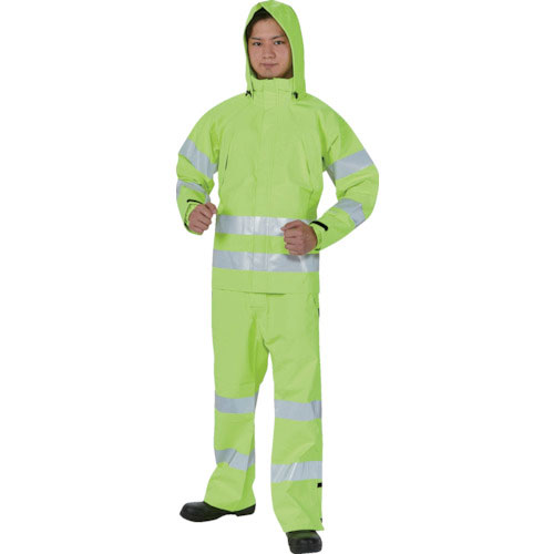 ＴＲＵＳＣＯ　ゴアテックス高視認制電レインウェア　イエロー　３Ｌ＿