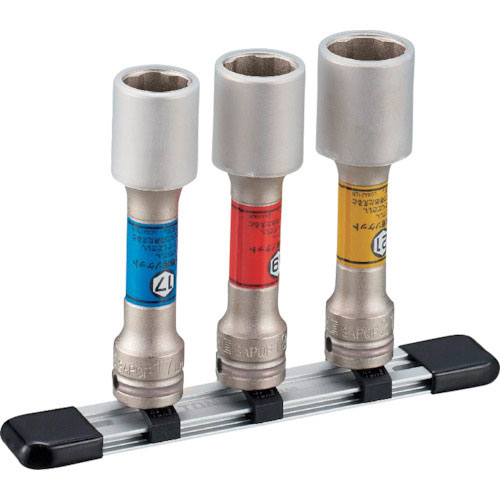 ＴＯＮＥ　インパクト用プロテクター付クイックフィット薄形ロングホイルナットソケットセット（自動車整備＿