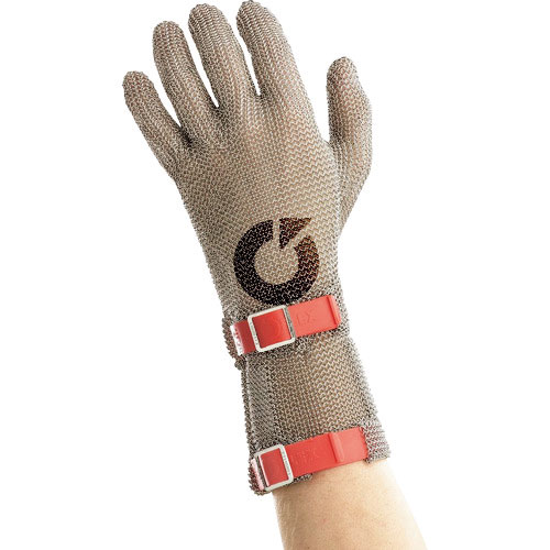 ＥＵＲＯＦＬＥＸ　突刺し防止　耐切創クサリ手袋　コンフォート　１枚　ロングＭ＿