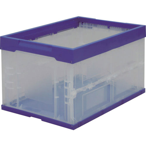 ＩＲＩＳ　５５７６９９　ハード折りたたみコンテナ　ブルー／クリア＿
