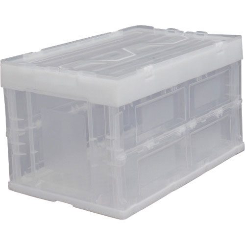 ＩＲＩＳ　５５６９９８　ハード折りたたみコンテナフタ一体型　ＨＤＯＨ－５０Ｌ　クリア＿