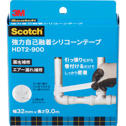３Ｍ　強力自己融着シリコーンテープ　ＨＤＴ２　３２ｍｍＸ９．０ｍ＿