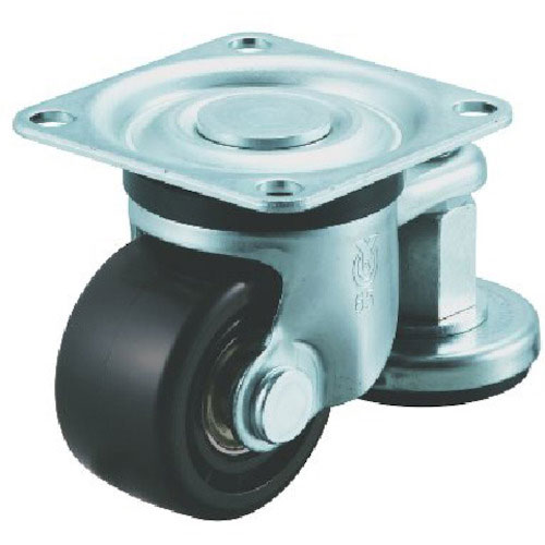 ユーエイ　重荷重用アジャスターフット付キャスター自在車７５径強化ナイロン車輪＿