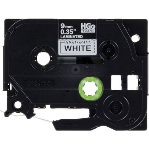 ブラザー　ＨＧＥテープ　黒字／白地／９ｍｍ＿