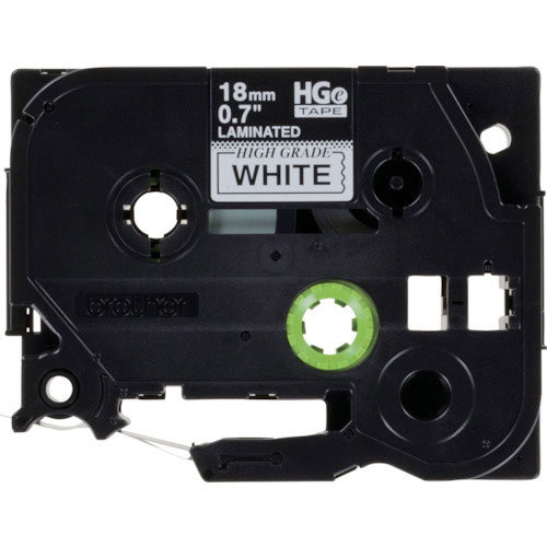 ブラザー　ＨＧＥテープ　黒字／白地／１８ｍｍ＿