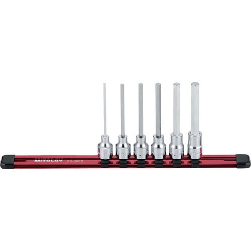 ミトロイ　３／８　ヘックスソケット　ロング　ホルダーセット　６コマ７点＿