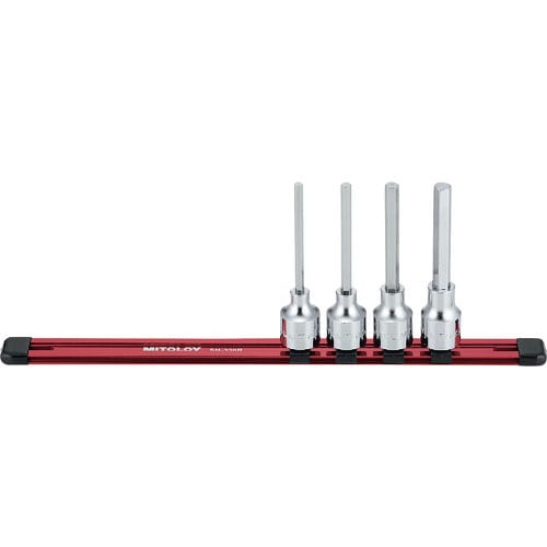 ミトロイ　１／２　ヘックスソケット　ロング　ホルダーセット　４コマ５点＿