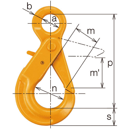 キトー　チェンスリング　カナグ部材（アイタイプ）　シングルフックＨＪＪ　基本使用荷重５．２ｔ＿