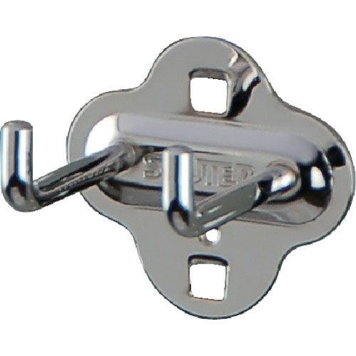 ＳＨＵＴＥＲ　パンチングパネル用Ｌ字フックダブル　５０ｍｍ（１０個入り）＿