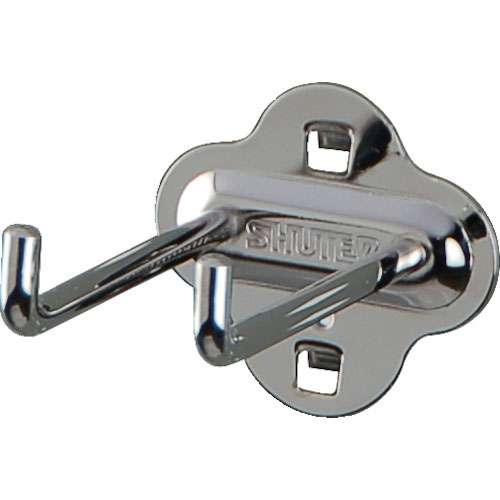 ＳＨＵＴＥＲ　パンチングパネル用Ｌ字フックダブル　８０ｍｍ（１０個入り）＿