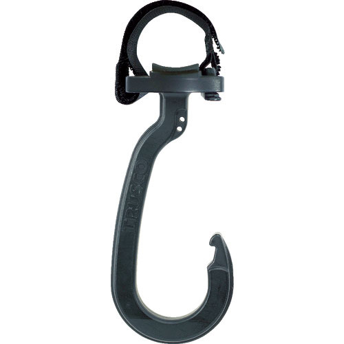 ＴＲＵＳＣＯ　ベルトで止めるフック　固定フック　１９ｃｍベルト付き　大＿