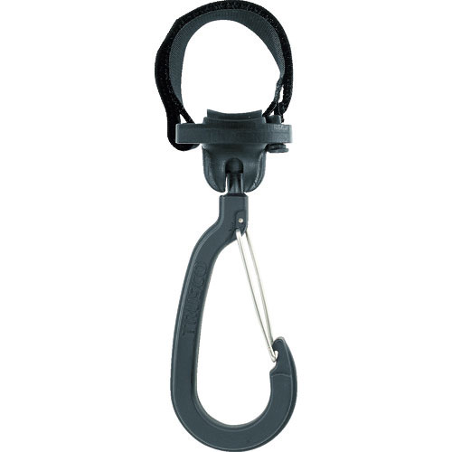 ＴＲＵＳＣＯ　ベルトで止めるフック　自在式外れ止め付きフック　２７ｃｍベルト付き　大＿