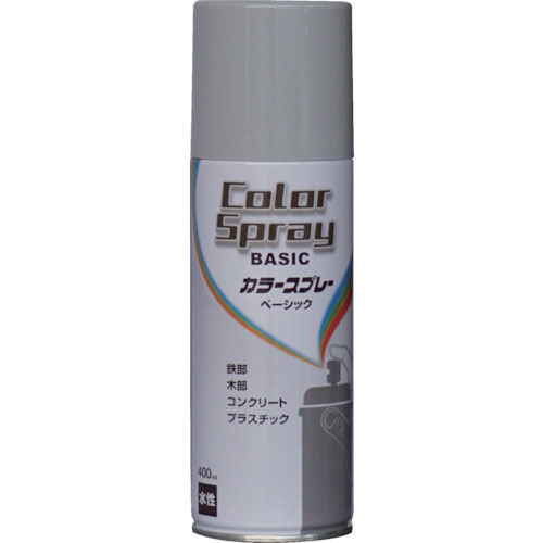 ニッぺ　水性カラースプレー　ベーシック　４００ｍｌ　グレー　ＨＫＵ０２２＿