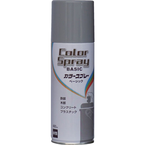 ニッぺ　水性カラースプレー　ベーシック　４００ｍｌ　ダークグレー　ＨＫＵ０２３＿