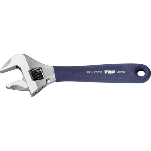 ＴＯＰ　ワークワイド（ガタ無しモンキレンチ）グリップ付＿